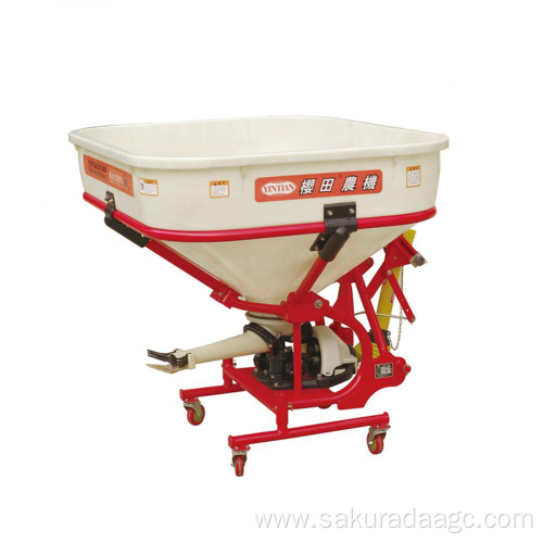 Convenient swing type fertilizer spreader